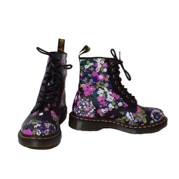 🆕 DR. MARTENS 1460 Vintage Floral Lace-Up Ankle Boot Bootie 7 - Picture 7 of 16